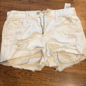 High-rise short shorts